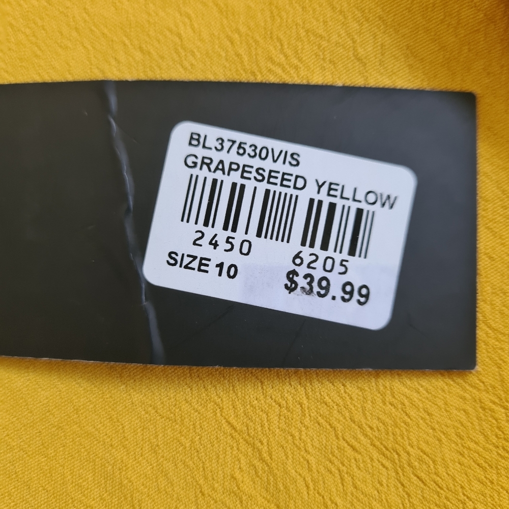 Glassons tie front mustard top size 10 - Picture 12 of 13
